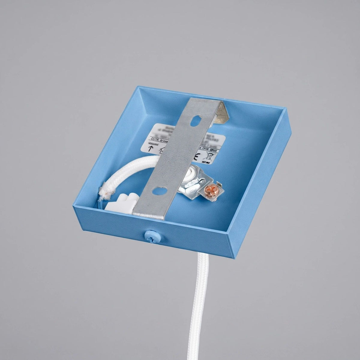 
Design Pendellampe „Karbon“ 1-flammig - Hellblau