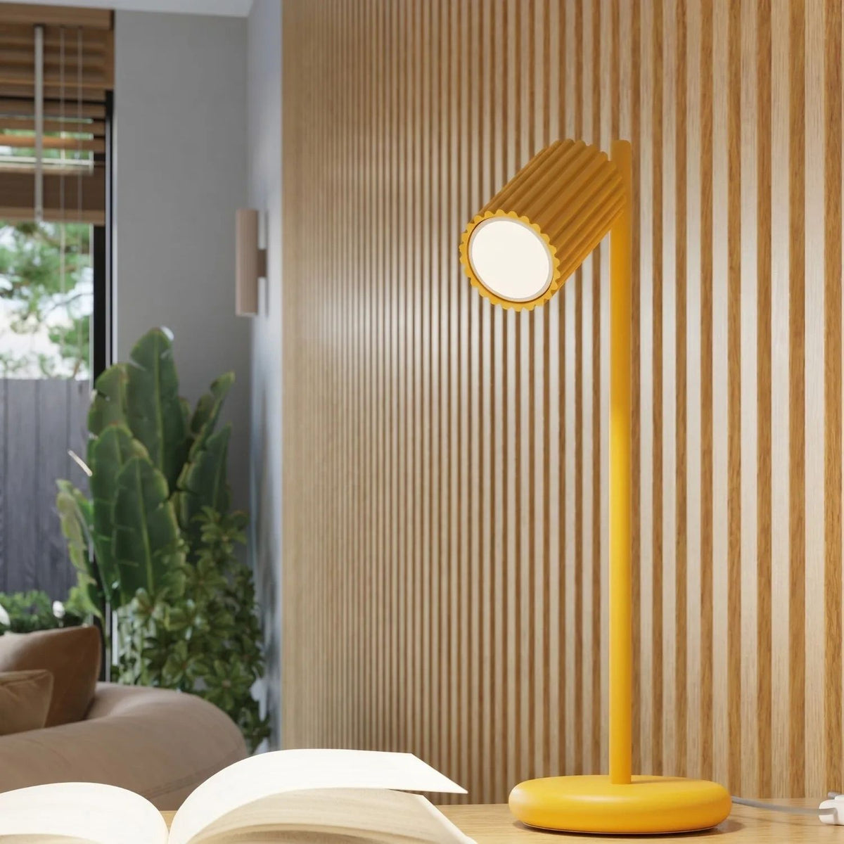 
Design Pendellampe „Karbon“ 3-flammig - Gelb
