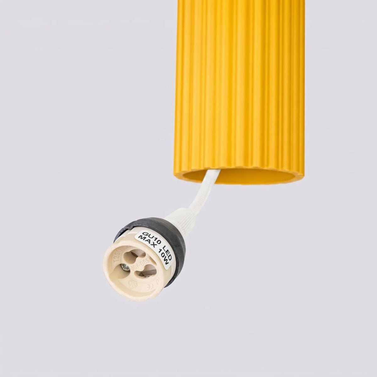 
Design Pendellampe „Karbon“ 3-flammig - Gelb