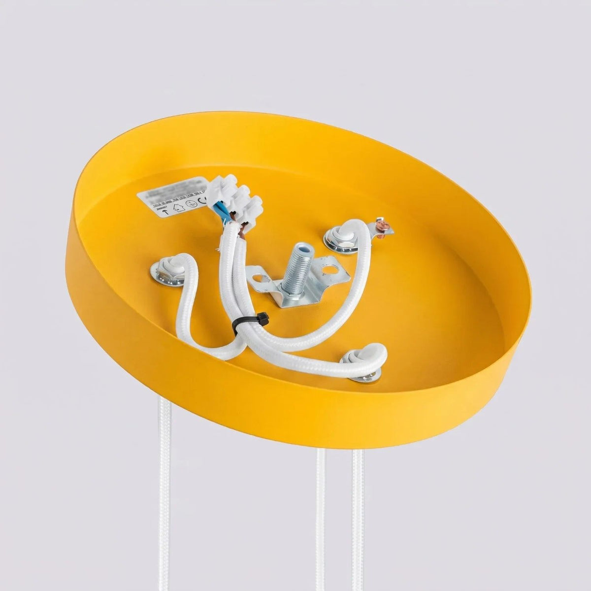 
Design Pendellampe „Karbon“ 3-flammig - Gelb