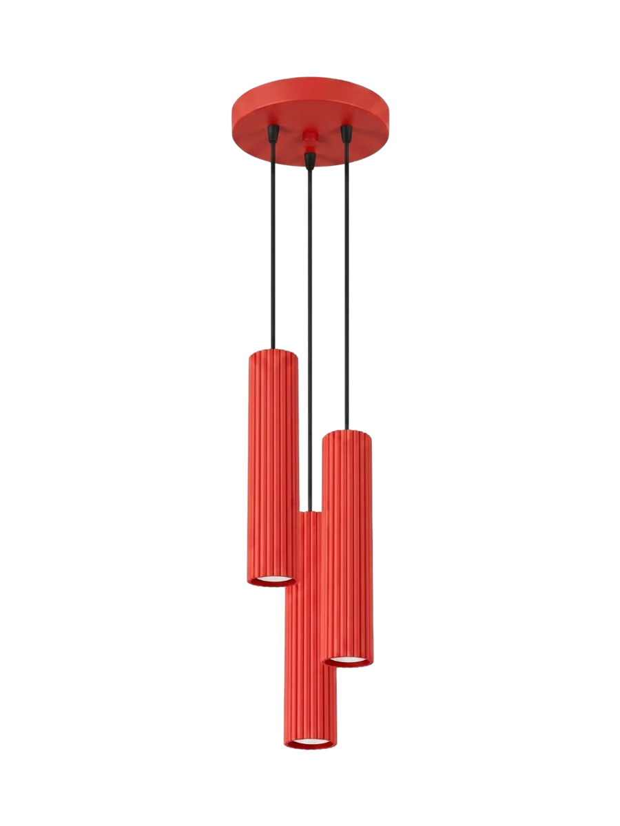 
Design Pendellampe „Karbon“ 3-flammig - Ultramarine