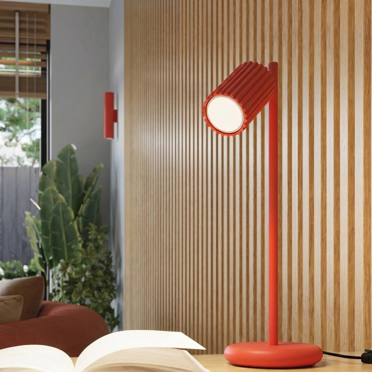 
Design Pendellampe „Karbon“ 3-flammig - Rot