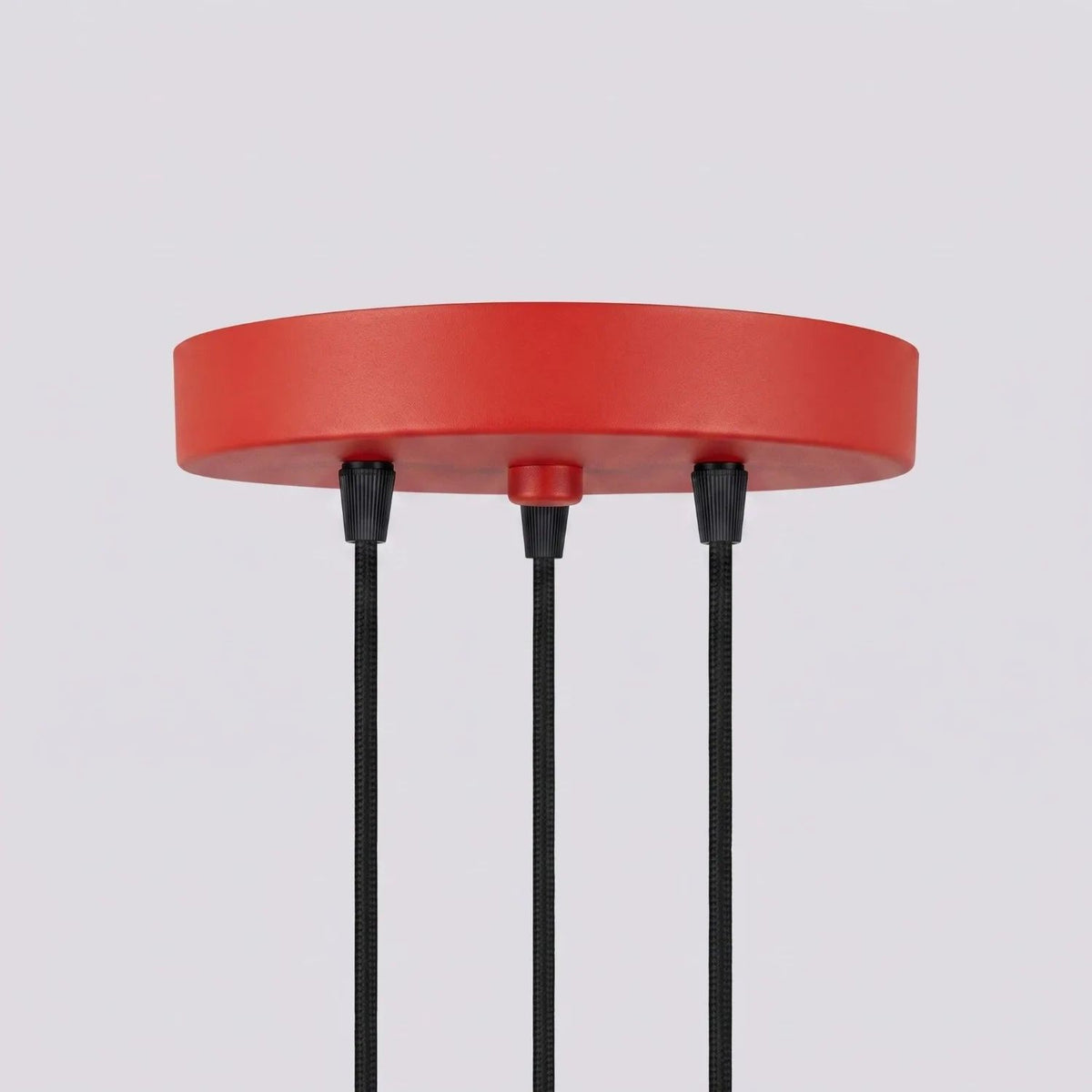 
Design Pendellampe „Karbon“ 3-flammig - Rot