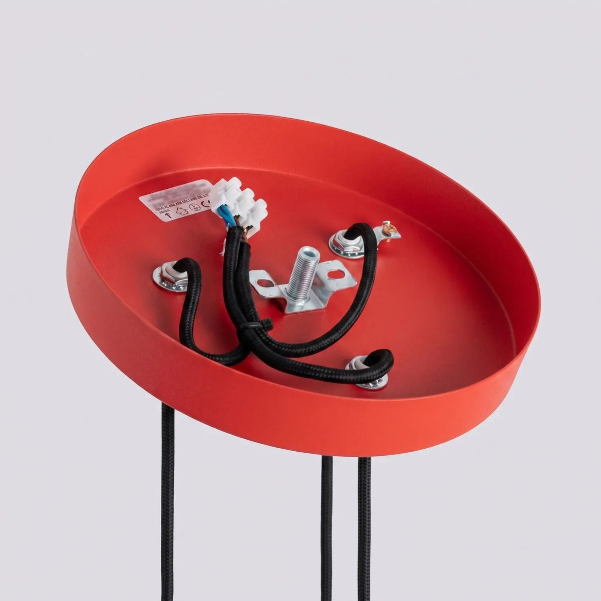 
Design Pendellampe „Karbon“ 3-flammig - Rot