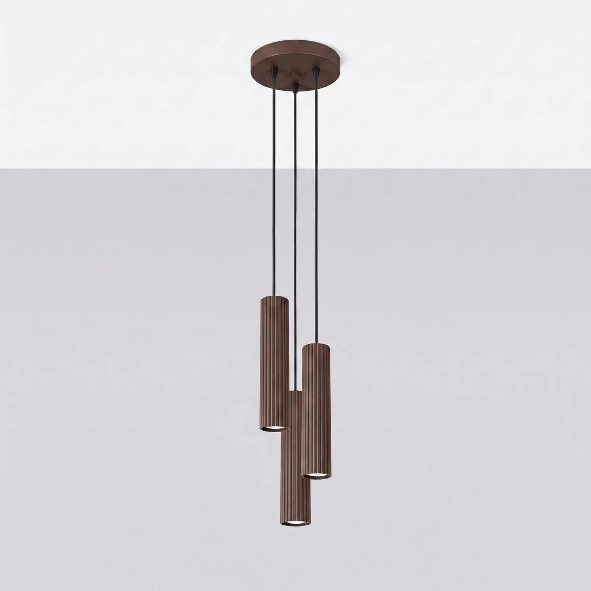 
Suspension design « Karbon » à 3 lumières - Braun