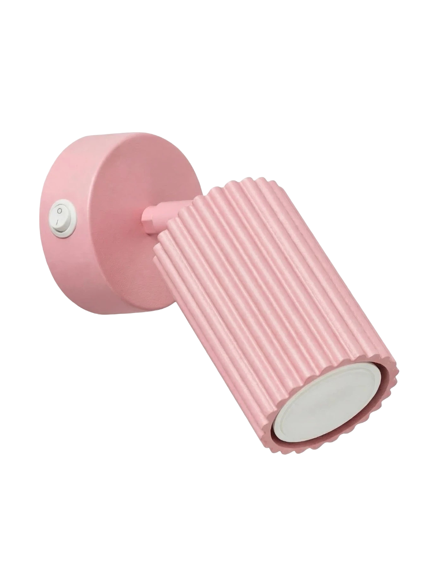 
Design Wandlampe „Karbon“ mit Schalter - Rot