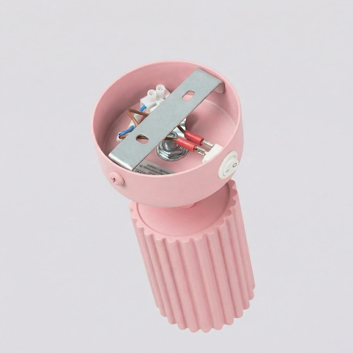 
Design Wandlampe „Karbon“ mit Schalter - Rosa