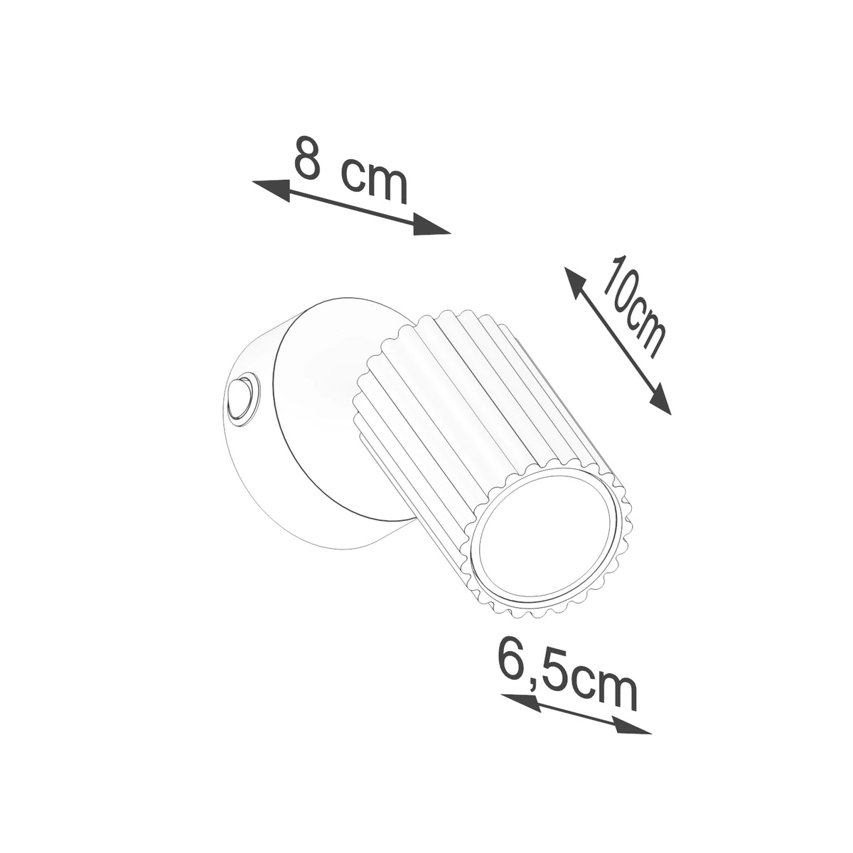 
Design Wandlampe „Karbon“ mit Schalter - Rosa