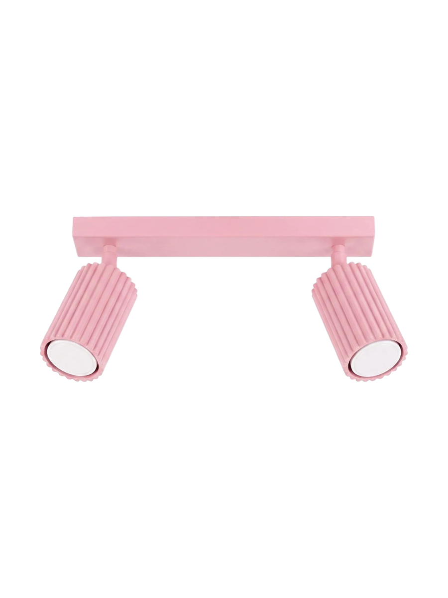 
Design Deckenlampe „Karbon“ 2-flammig - Rosa