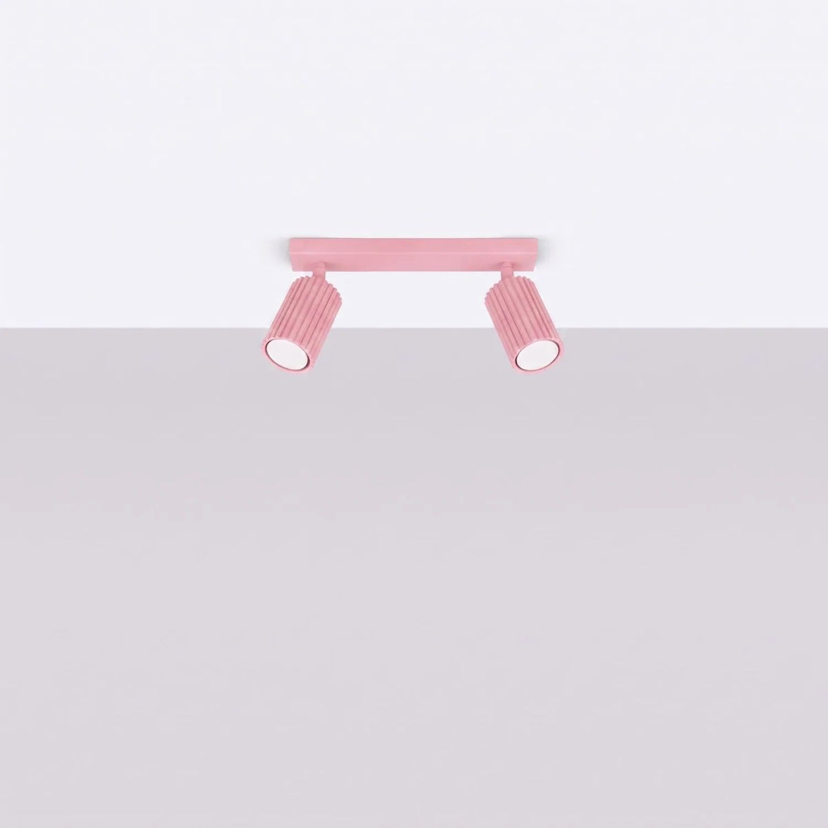 
Design Deckenlampe „Karbon“ 2-flammig - Rosa