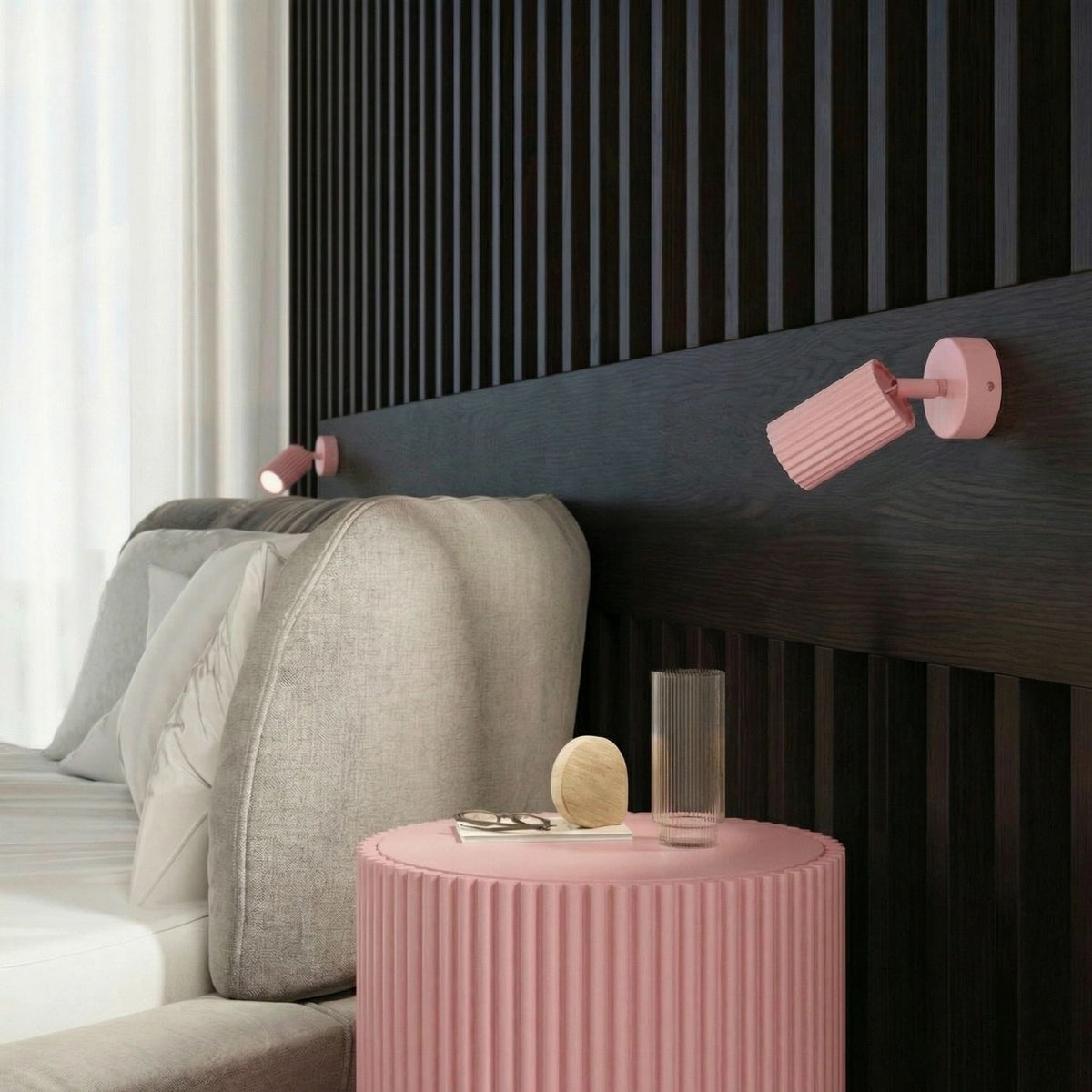 
Design Deckenlampe „Karbon II“ 3-flammig - Rosa