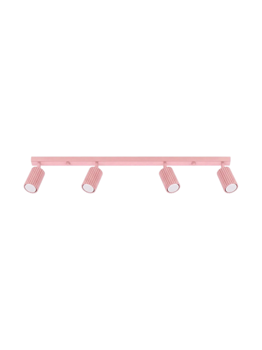 
Design Deckenlampe „Karbon“ 4-flammig - Rosa