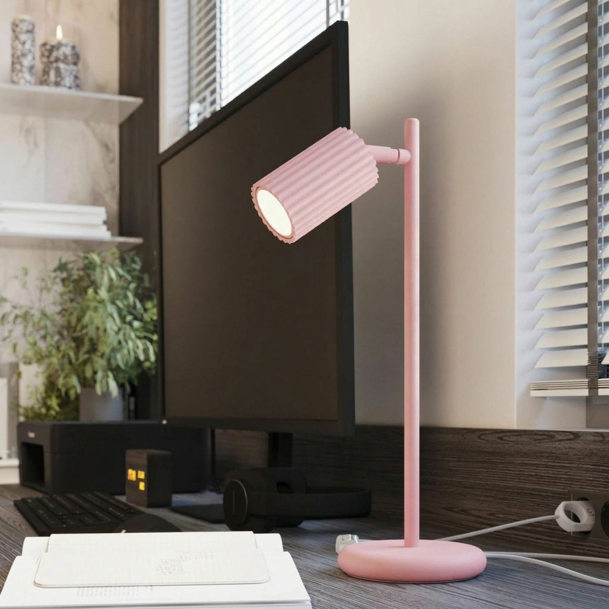 
Design Deckenlampe „Karbon“ 4-flammig - Rosa