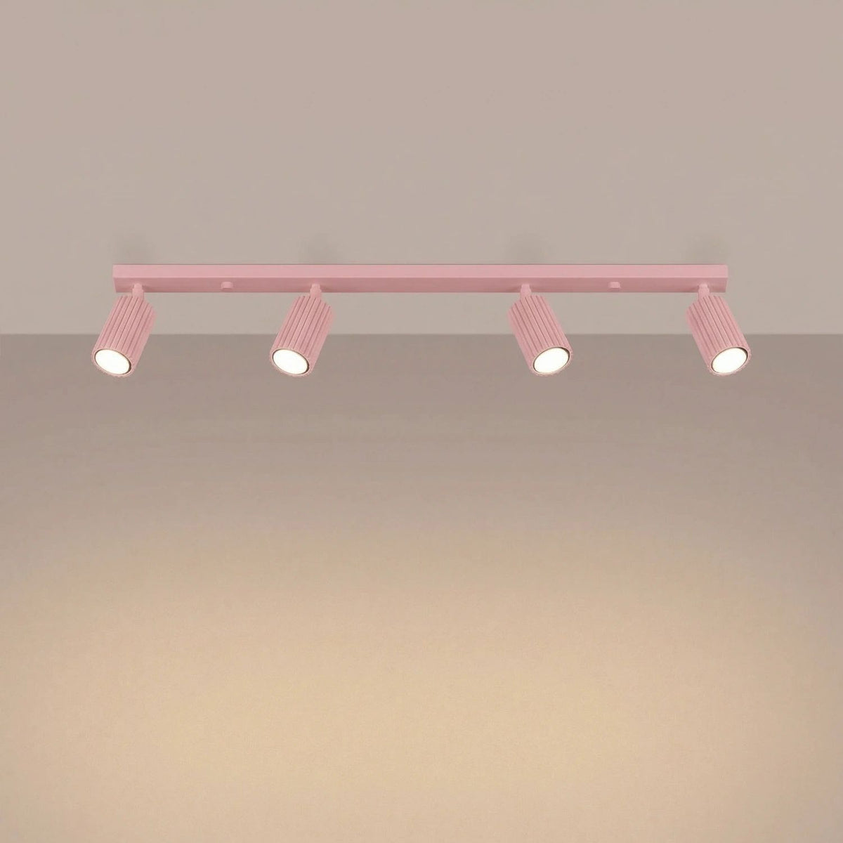 
Design Deckenlampe „Karbon“ 4-flammig - Rosa