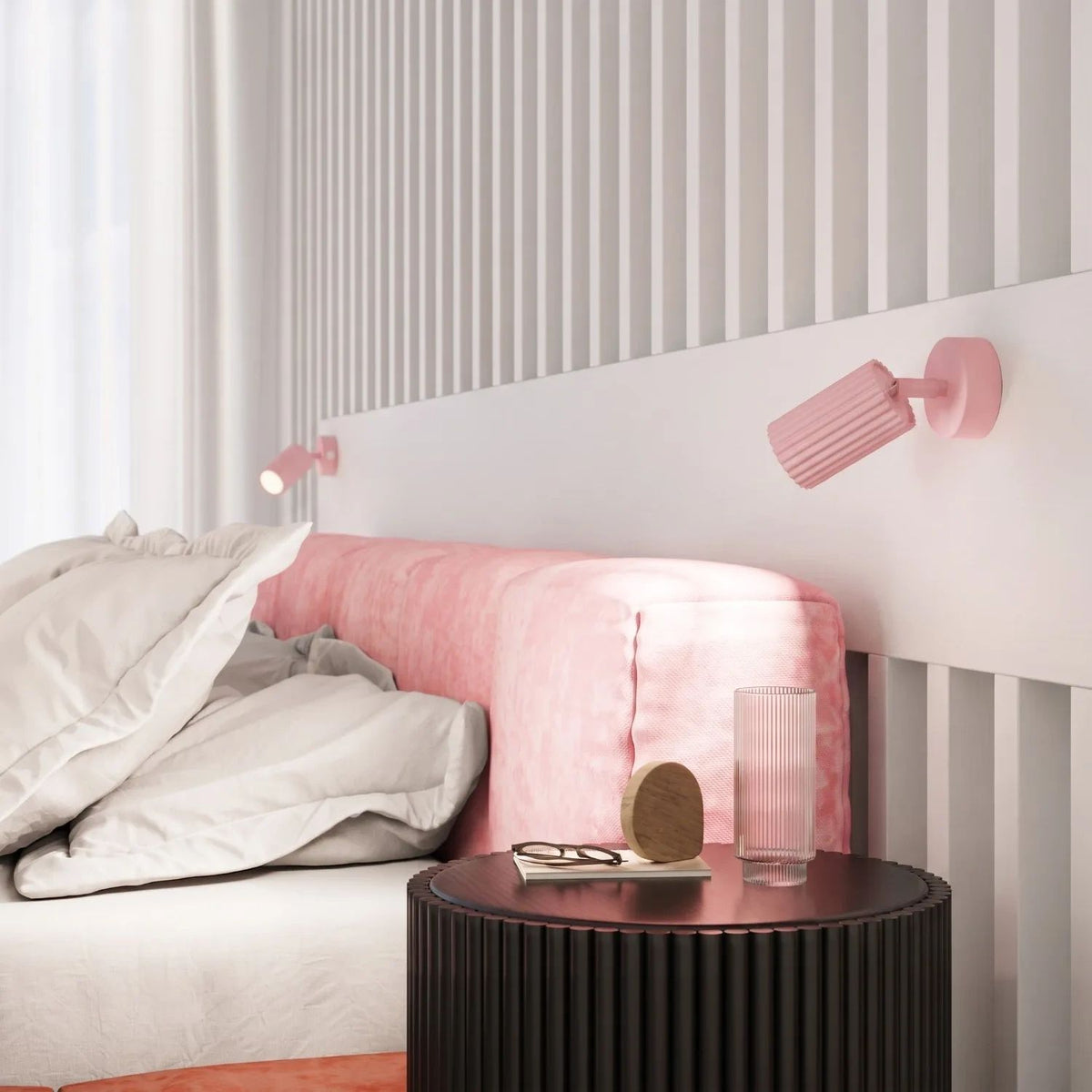 
Design Deckenlampe „Karbon“ 6-Flammig - Rosa