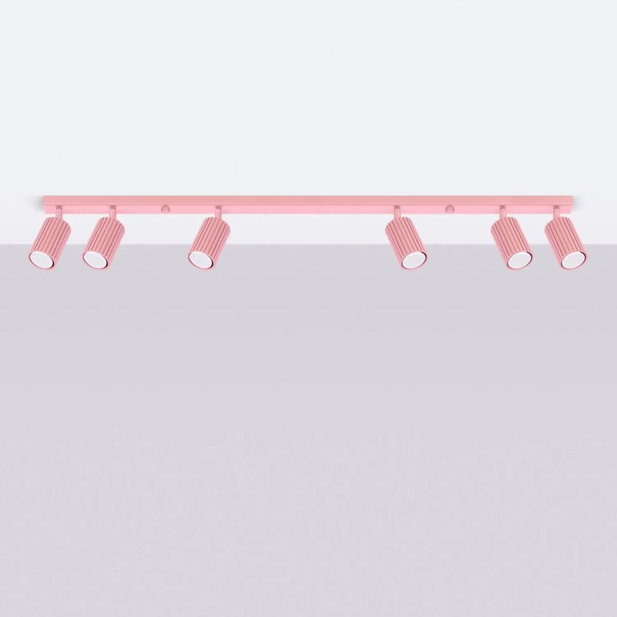
Design Deckenlampe „Karbon“ 6-Flammig - Rosa