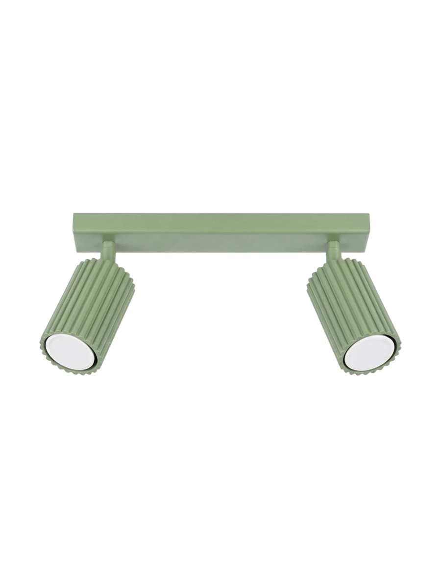 
Design Deckenlampe „Karbon“ 2-flammig - Salbeigrün