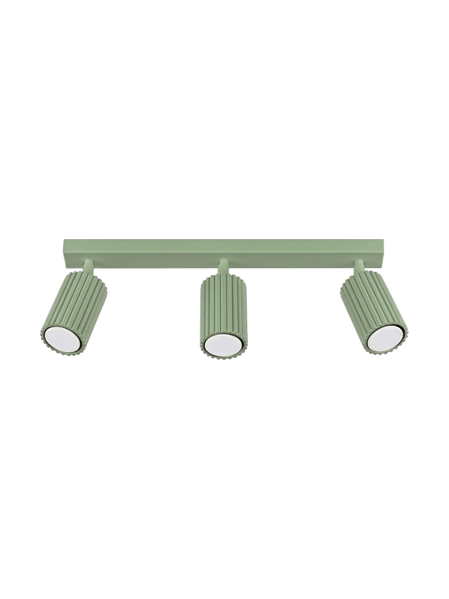 
Design Deckenlampe „Karbon“ 3-flammig - Salbeigrün