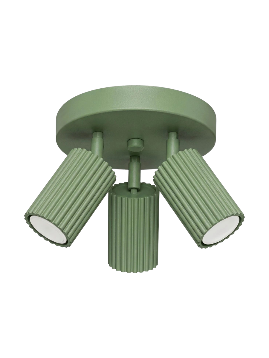 
Design Deckenlampe „Karbon II“ 3-flammig - Hellblau