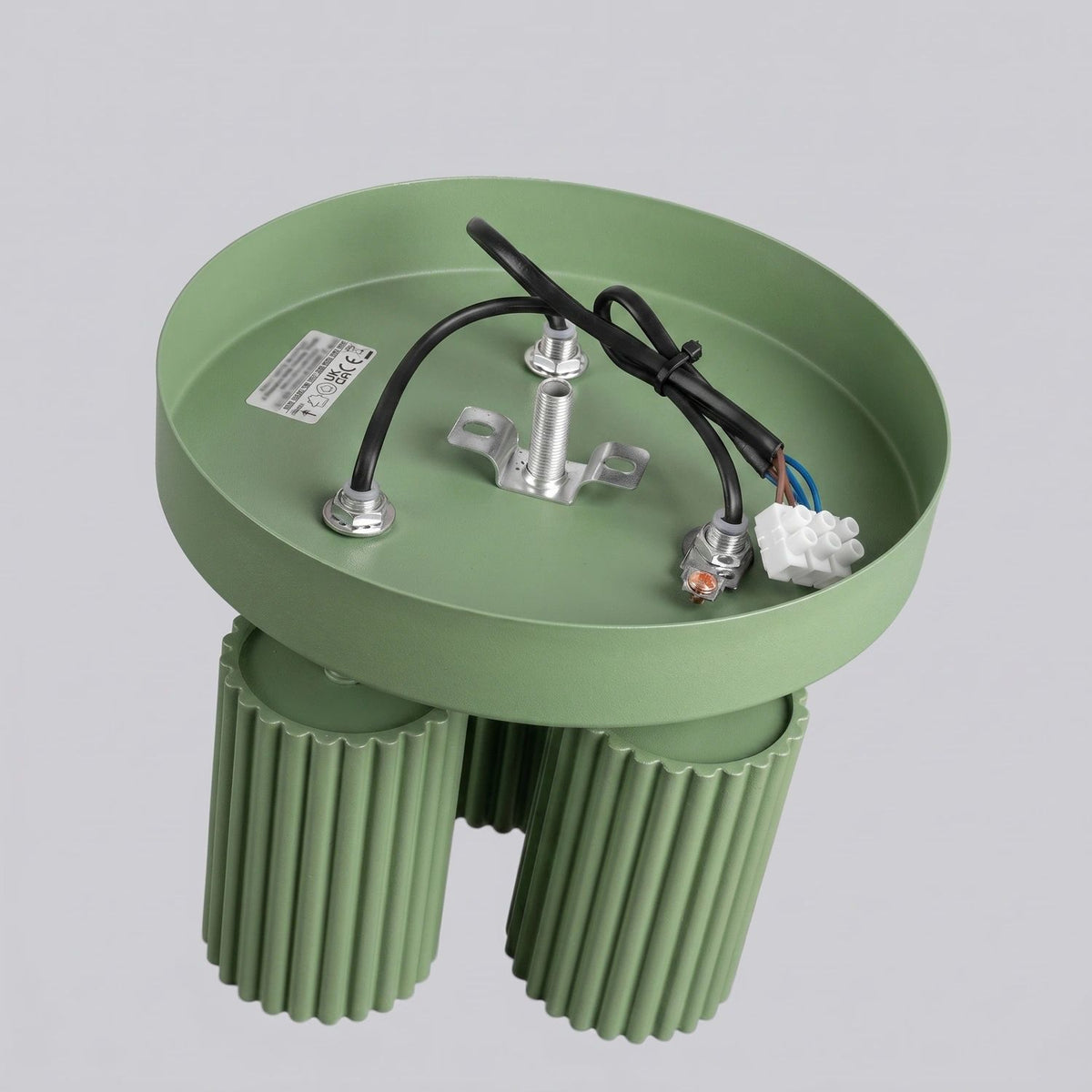 
Design Deckenlampe „Karbon II“ 3-flammig - Salbeigrün