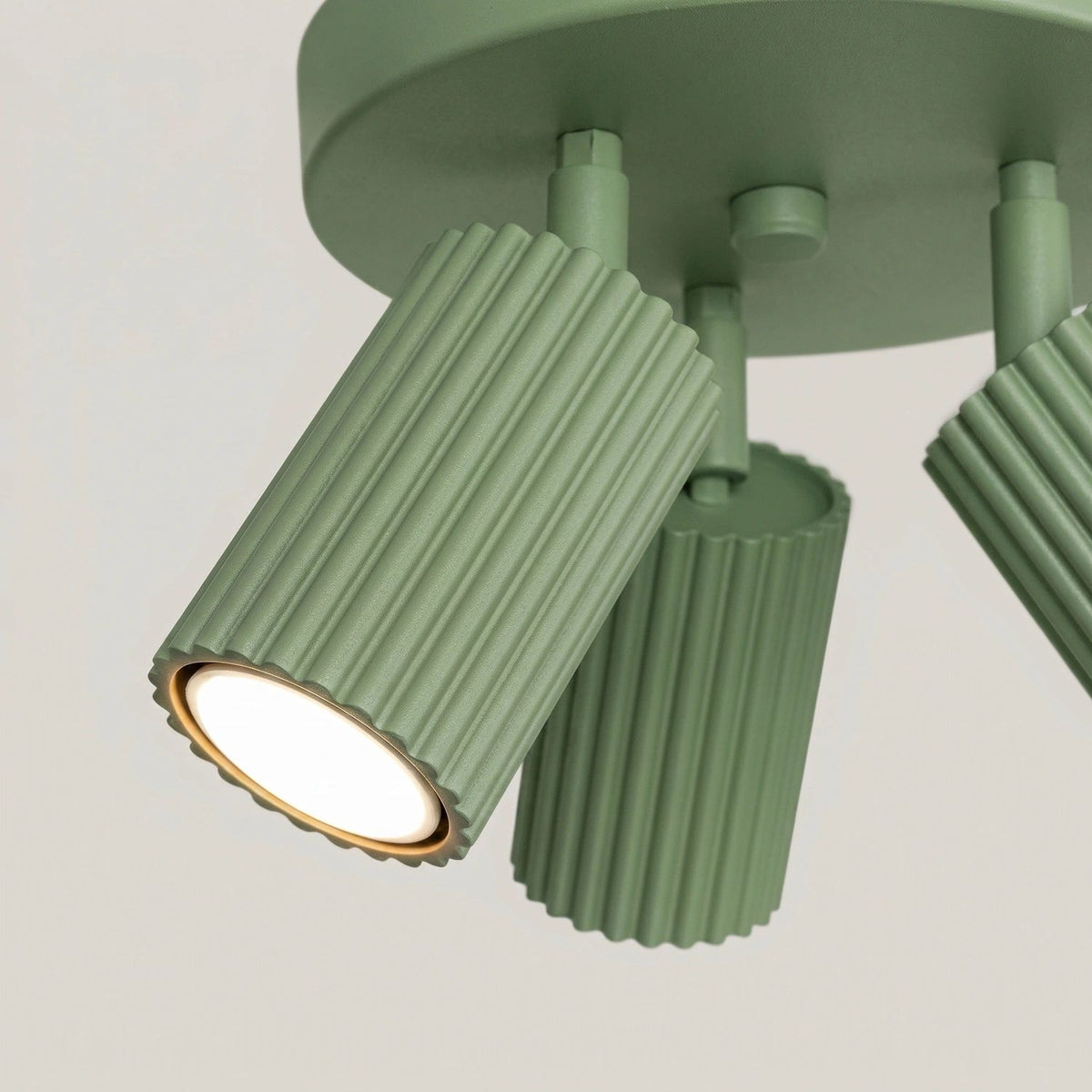 
Design Deckenlampe „Karbon II“ 3-flammig - Salbeigrün