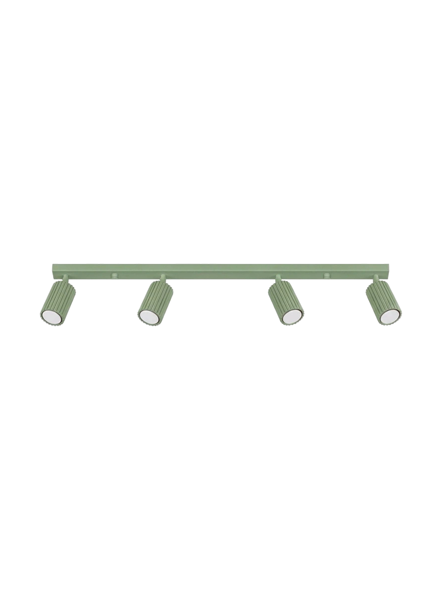 
Design Deckenlampe „Karbon“ 4-flammig - Sallbeigrün