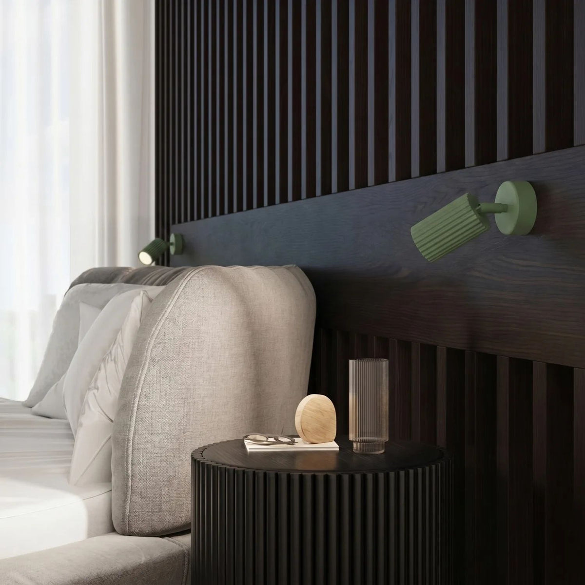 
Design Deckenlampe „Karbon“ 6-Flammig - Salbeigrün