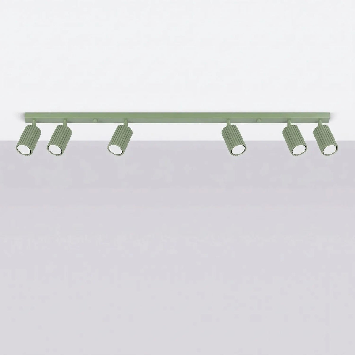 
Design Deckenlampe „Karbon“ 6-Flammig - Salbeigrün