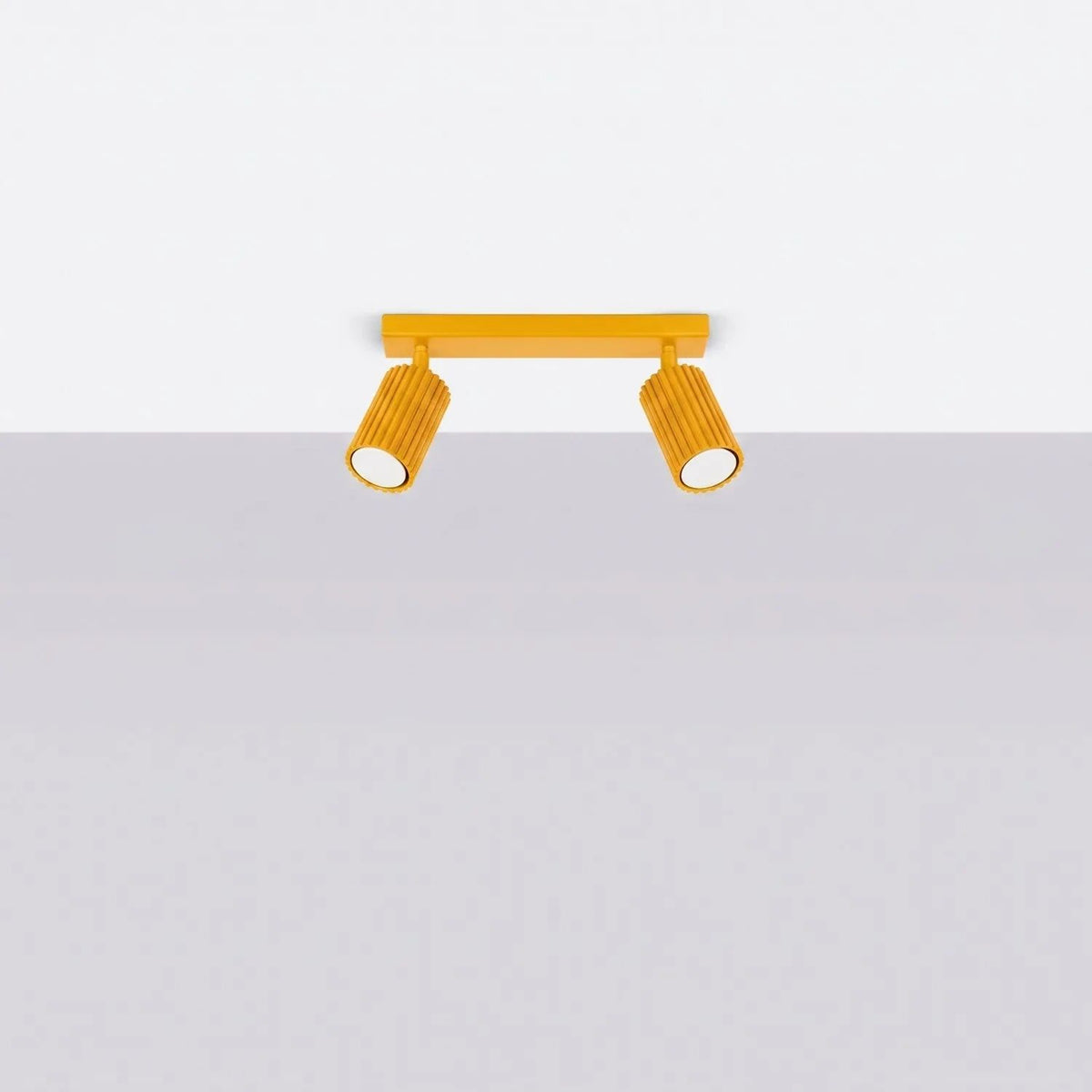 
Design Deckenlampe „Karbon“ 2-flammig - Gelb