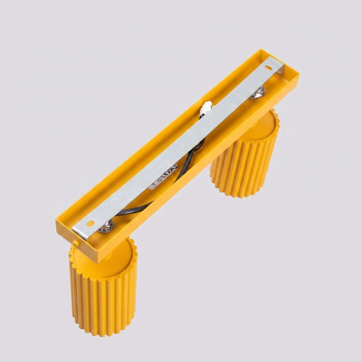 
Design Deckenlampe „Karbon“ 2-flammig - Gelb