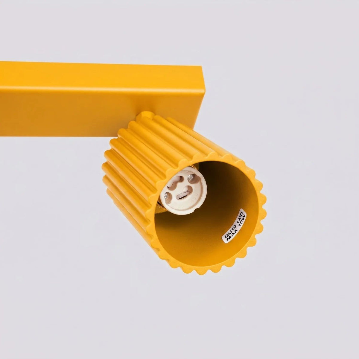 
Design Deckenlampe „Karbon“ 2-flammig - Gelb