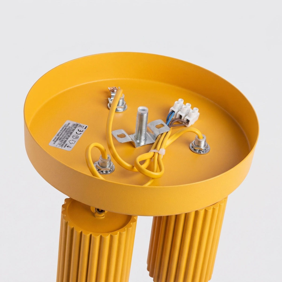 
Design Deckenlampe „Karbon II“ 3-flammig - Gelb