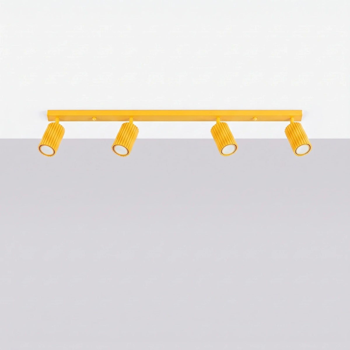 
Design Deckenlampe „Karbon“ 4-flammig - Gelb