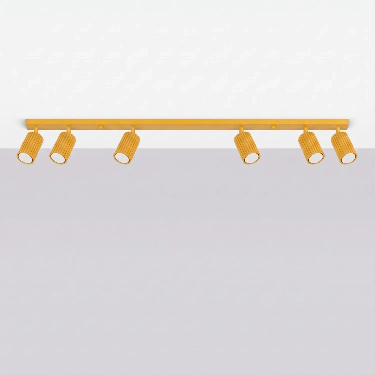 
Design Deckenlampe „Karbon“ 6-Flammig - Gelb