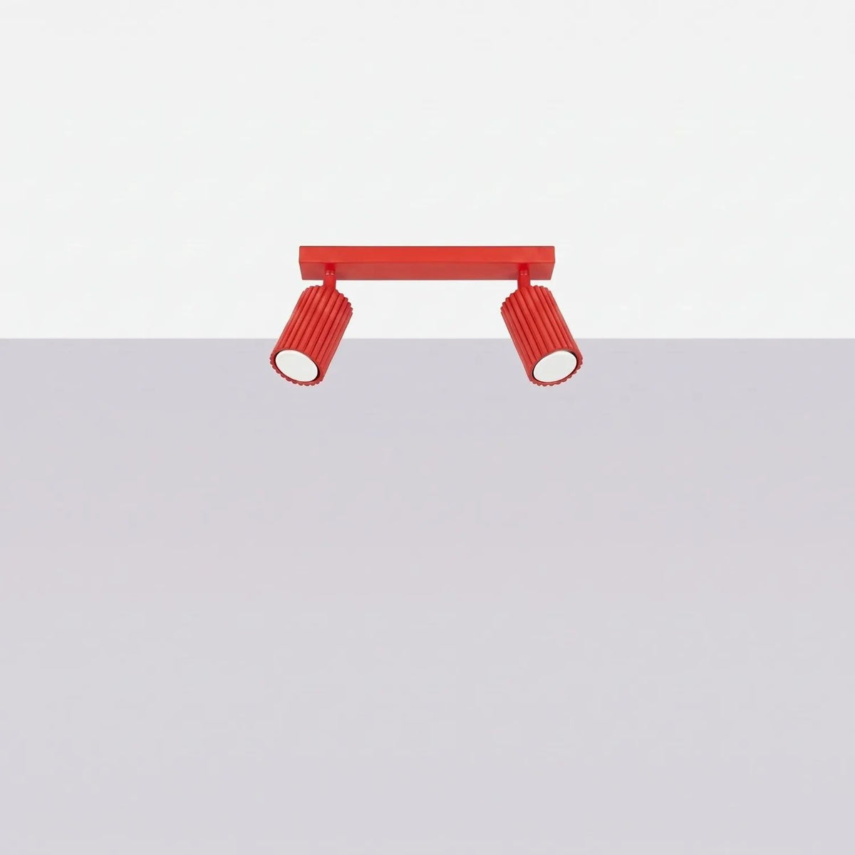 
Design Deckenlampe „Karbon“ 2-flammig - Rot