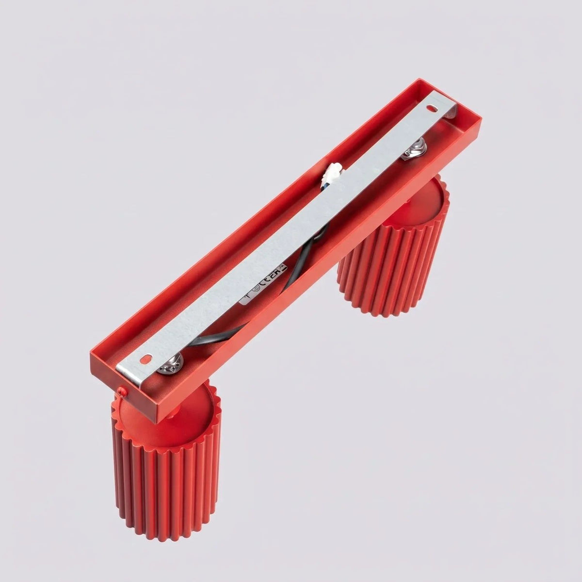 
Design Deckenlampe „Karbon“ 2-flammig - Rot