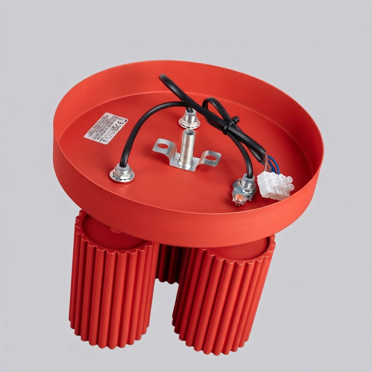 
Design Deckenlampe „Karbon II“ 3-flammig - Rot