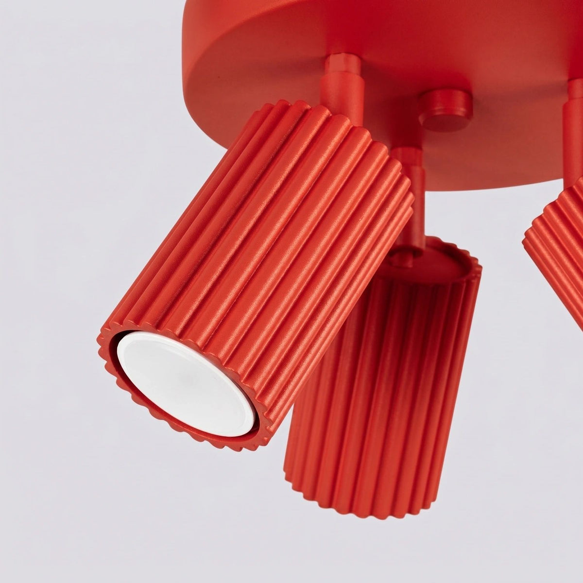 
Design Deckenlampe „Karbon II“ 3-flammig - Rot