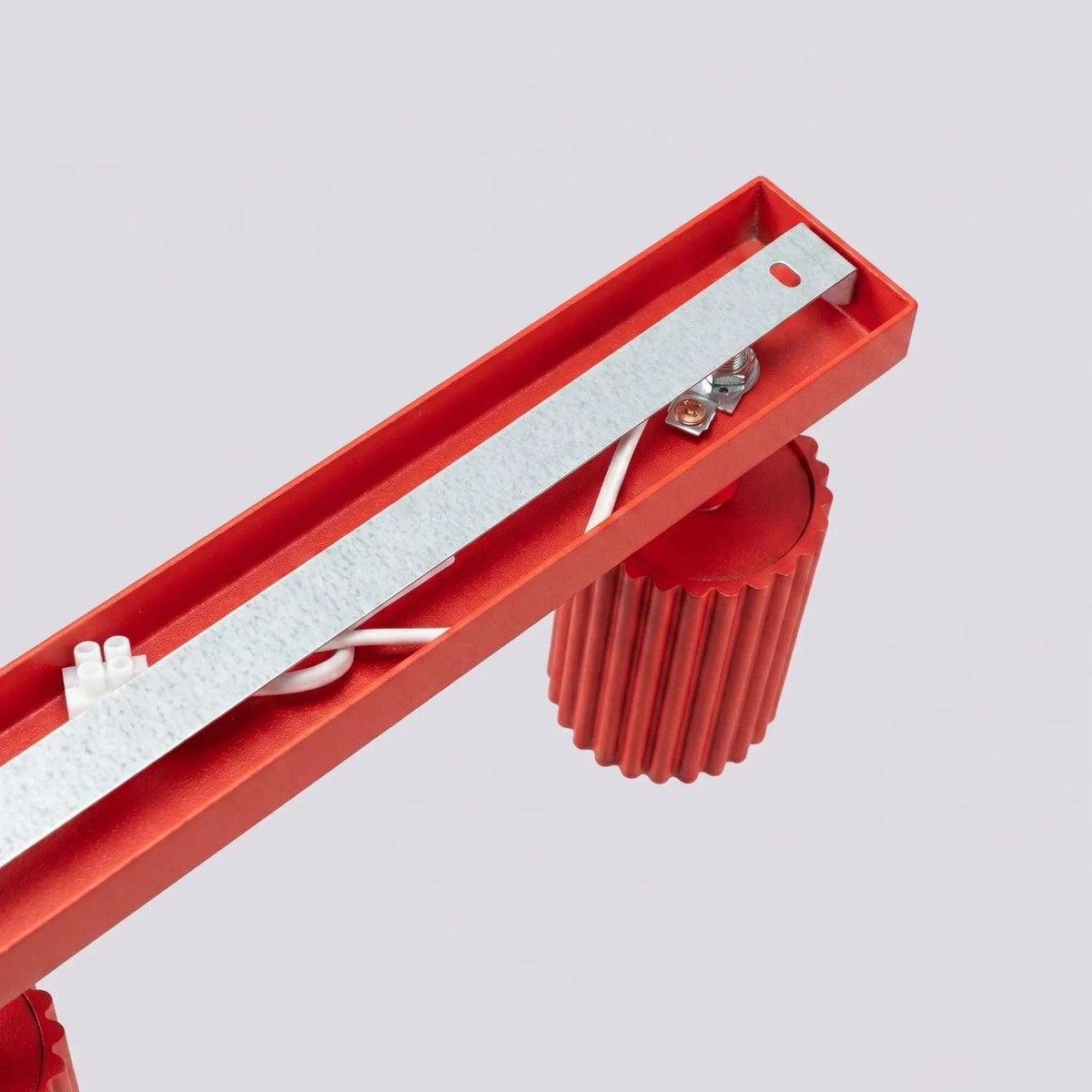 
Design Deckenlampe „Karbon“ 6-Flammig - Rot