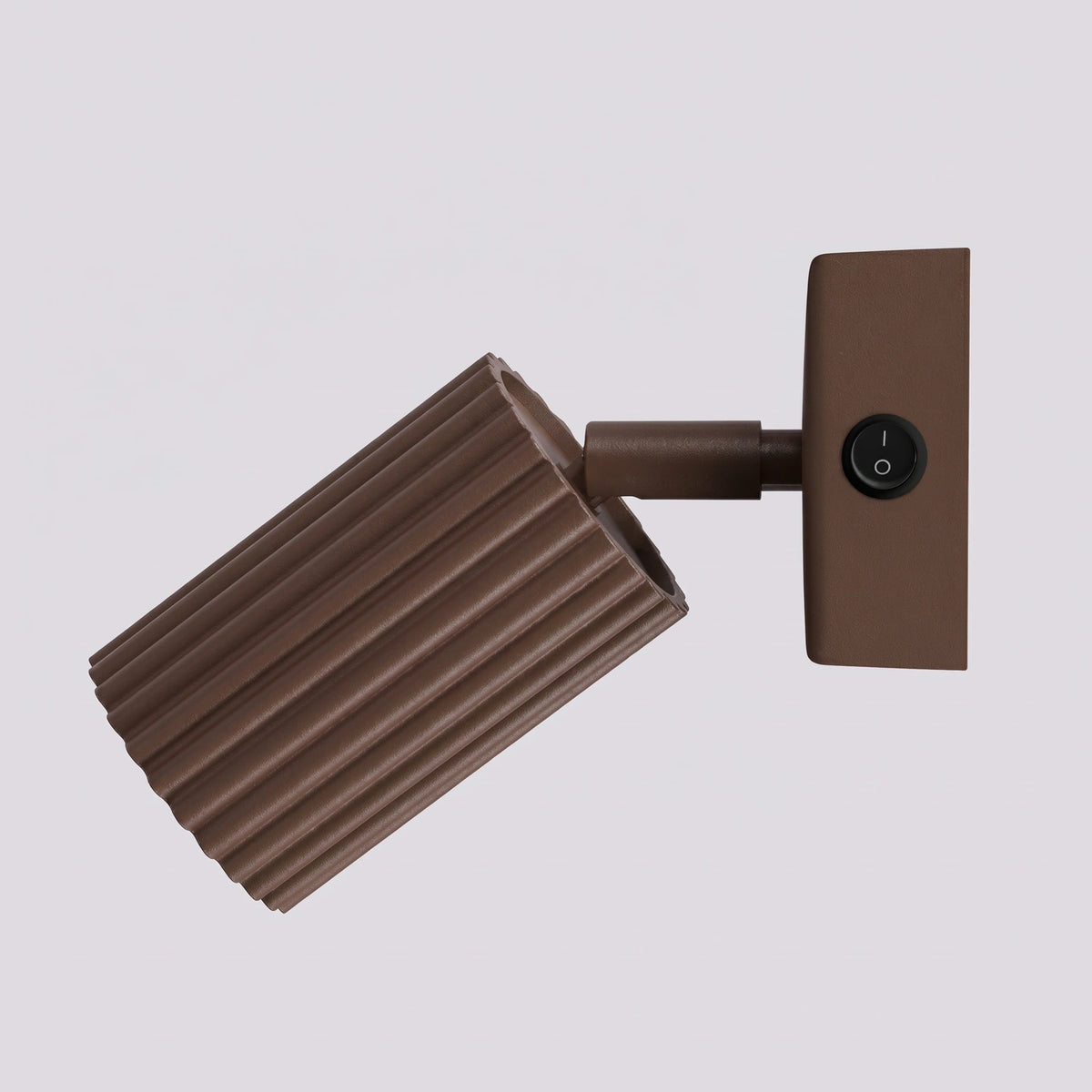 
Design Wandlampe „Karbon“ mit Schalter - Braun