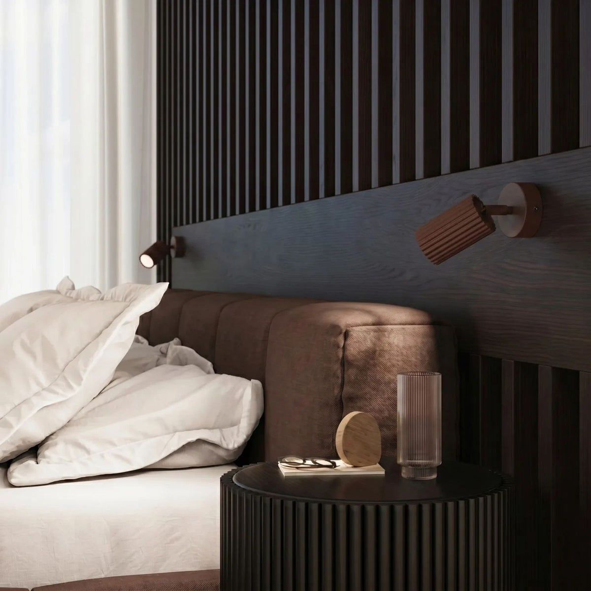 
Design Deckenlampe „Karbon“ 2-flammig - Braun
