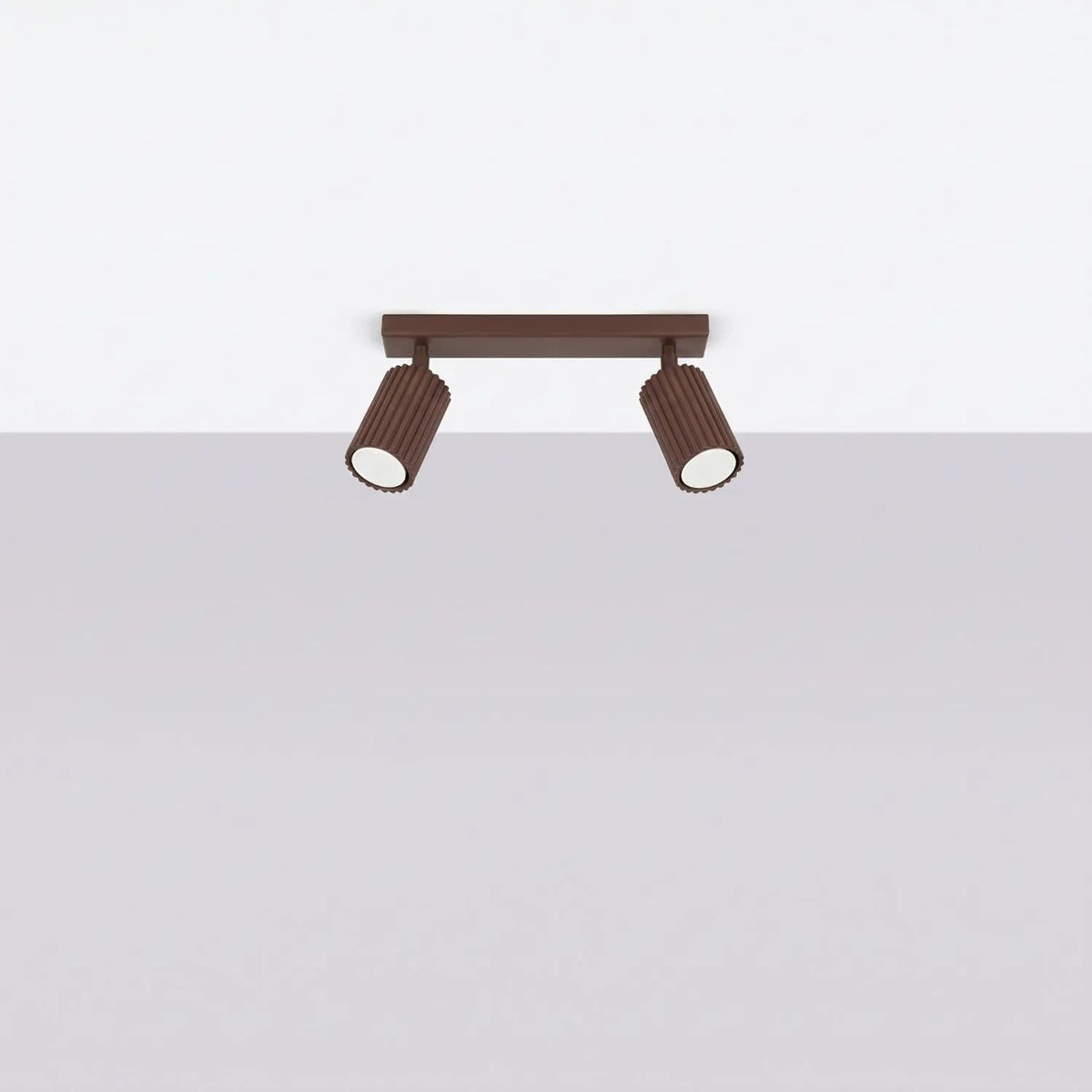 
Design Deckenlampe „Karbon“ 2-flammig - Braun
