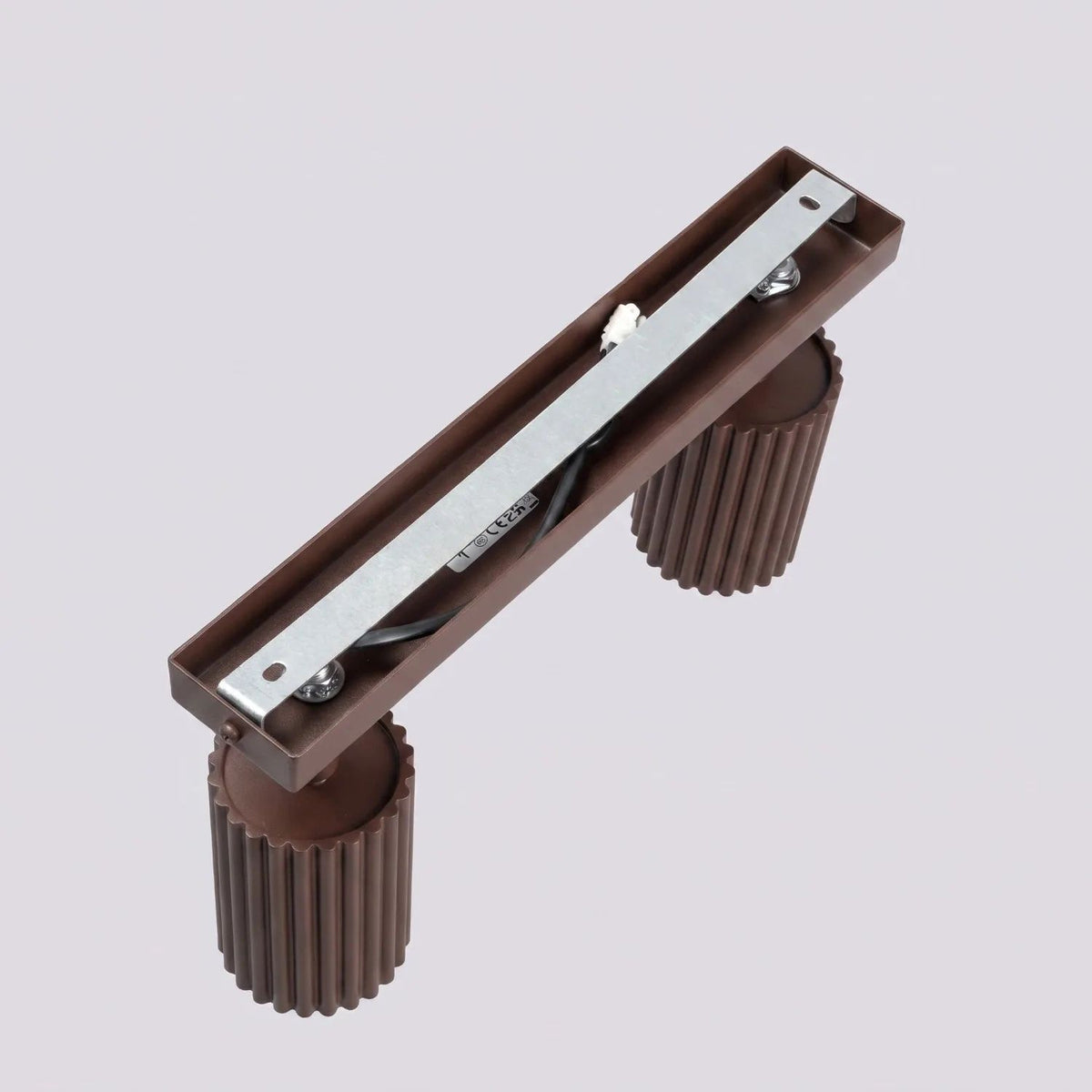 
Design Deckenlampe „Karbon“ 2-flammig - Braun