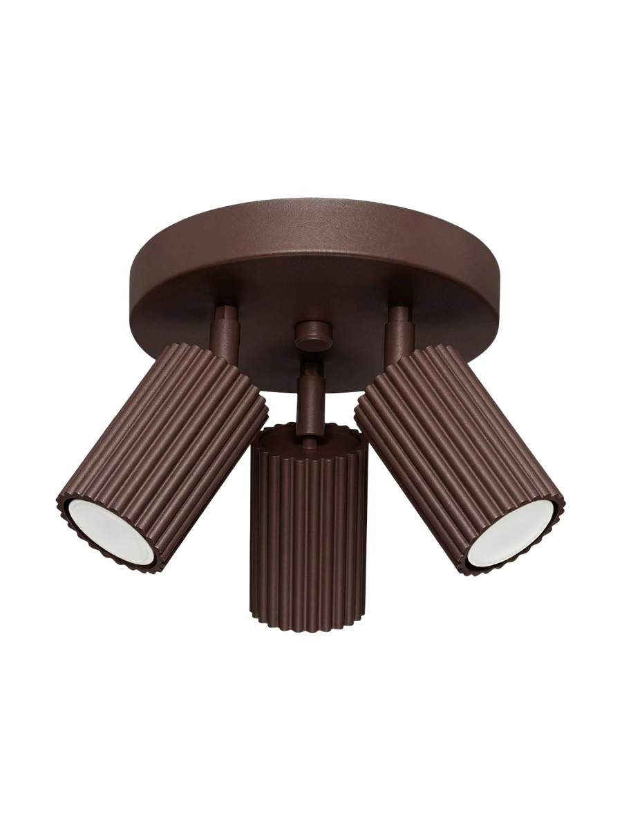 
Design Deckenlampe „Karbon II“ 3-flammig - Hellblau