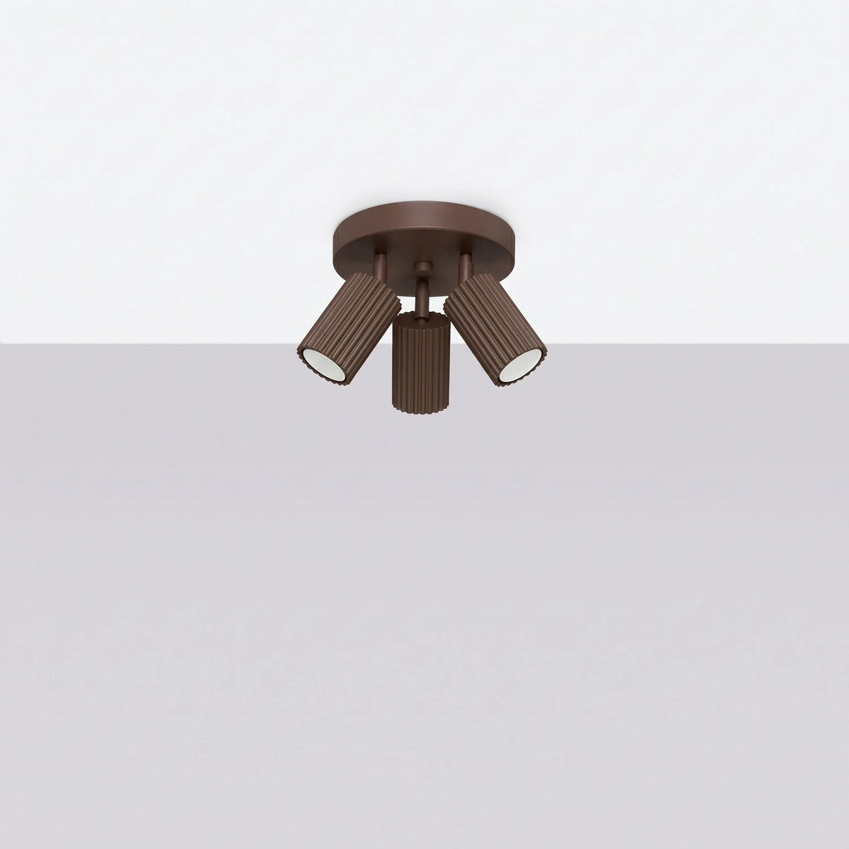 
Design Deckenlampe „Karbon II“ 3-flammig - Braun