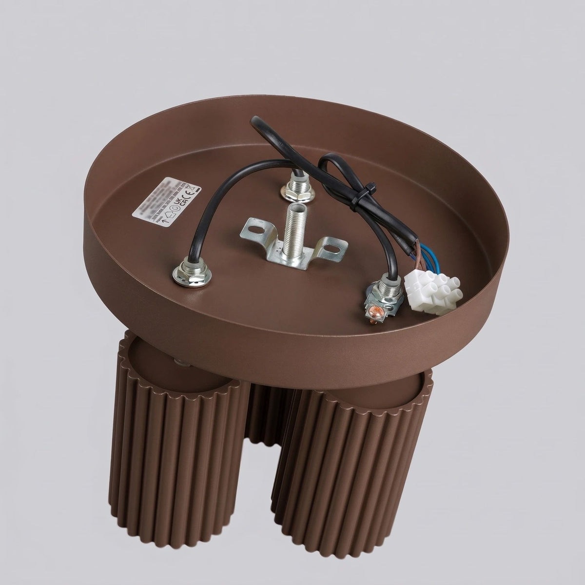 
Design Deckenlampe „Karbon II“ 3-flammig - Braun