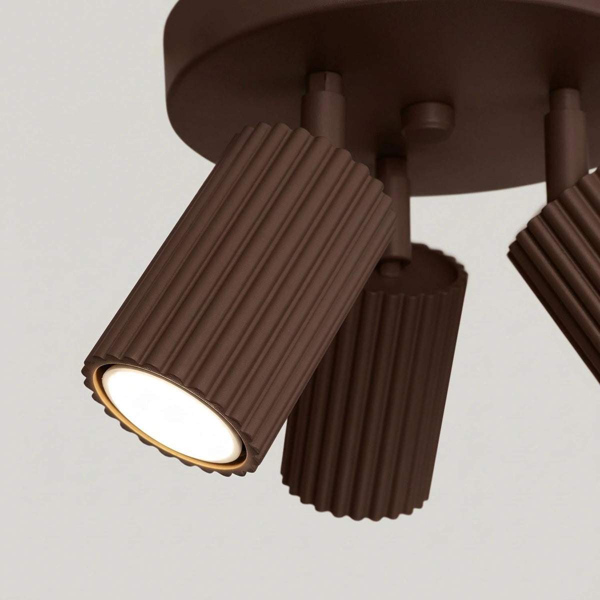 
Design Deckenlampe „Karbon II“ 3-flammig - Braun