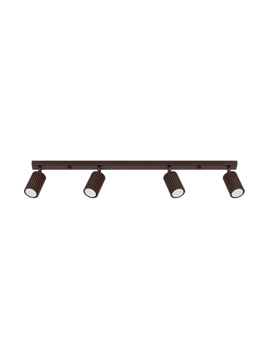 
Design Deckenlampe „Karbon“ 4-flammig - Braun