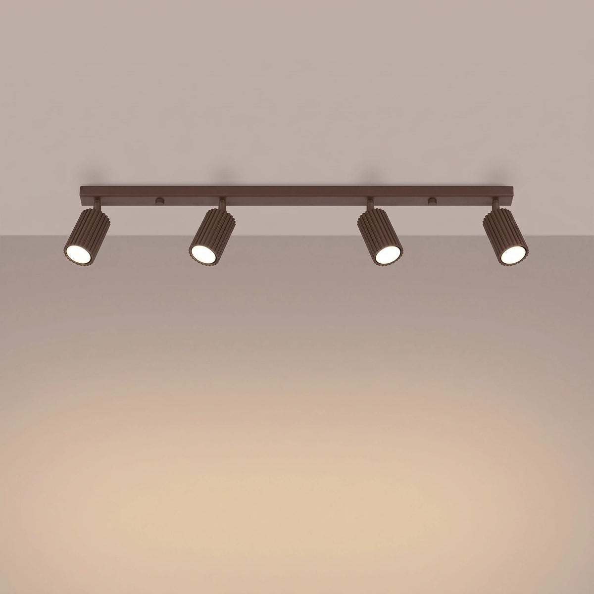 
Design Deckenlampe „Karbon“ 4-flammig - Braun