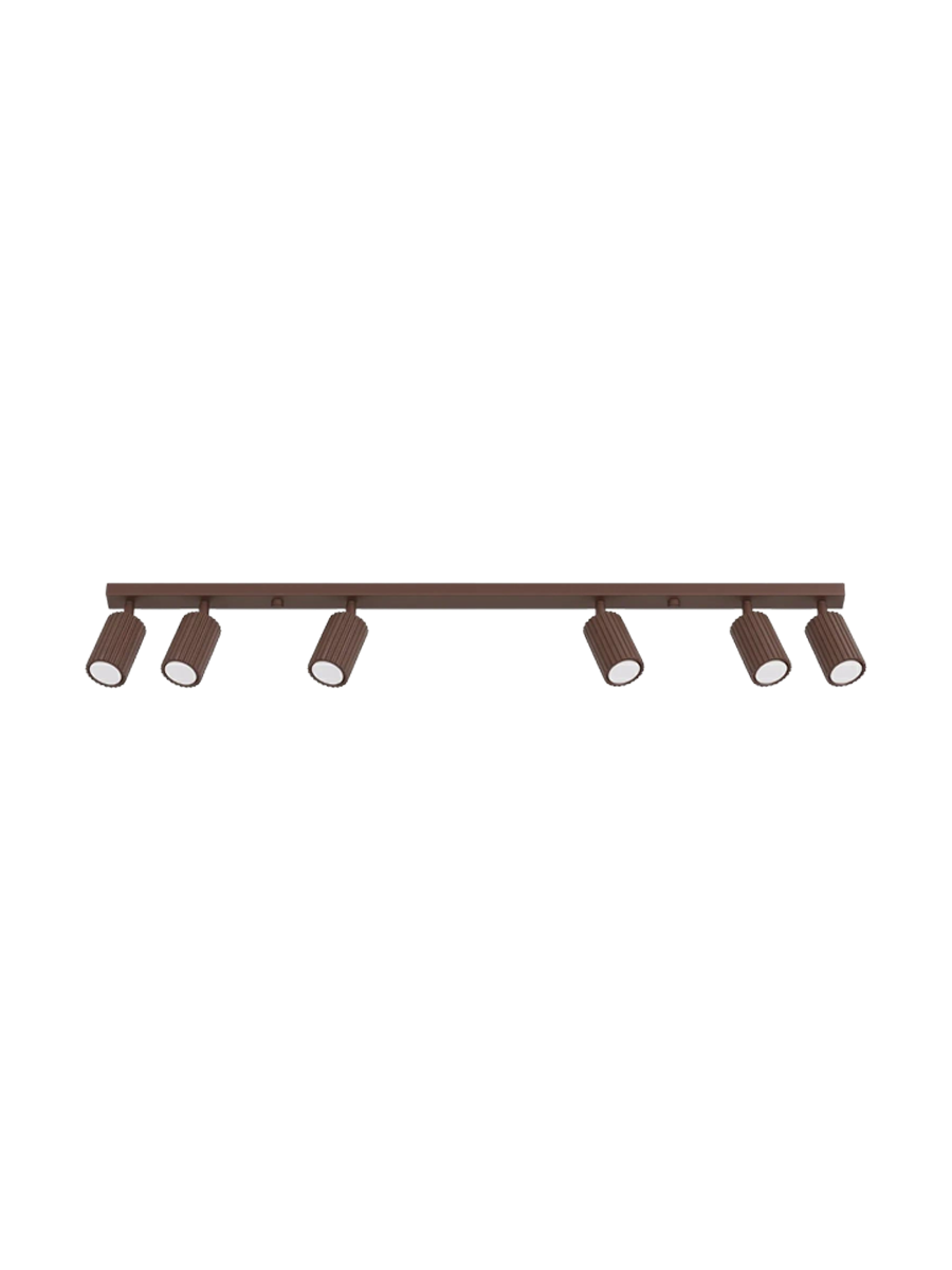 
Design Deckenlampe „Karbon“ 6-Flammig - Braun